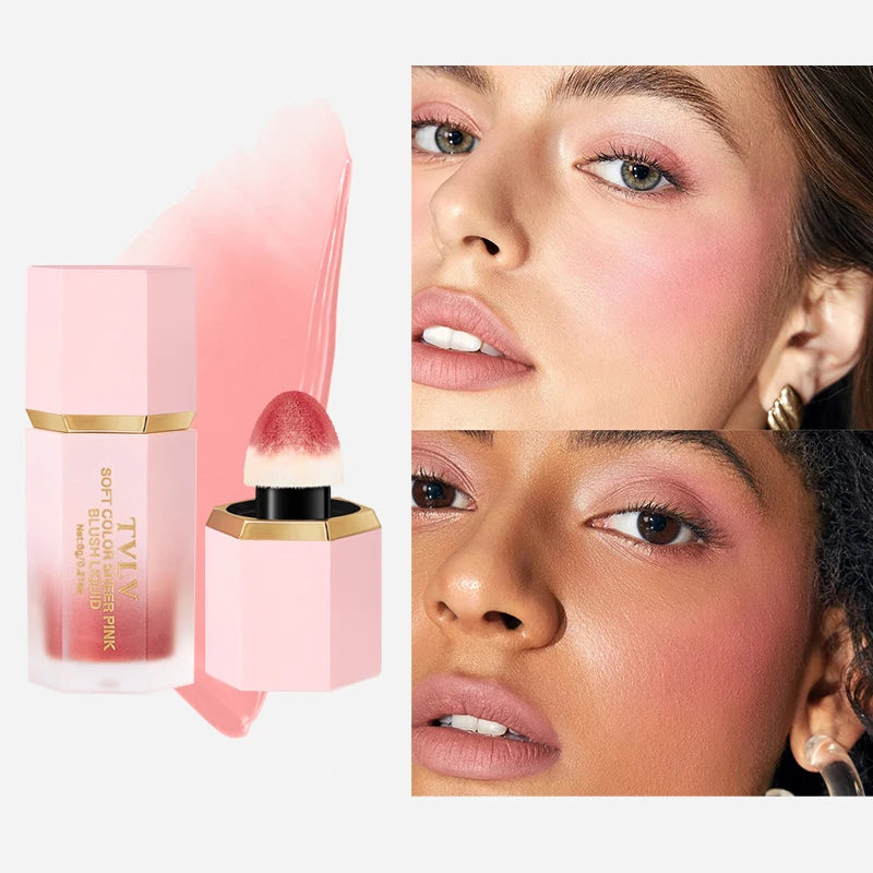 Liquid Blush – Waterproof & Blendable with Sponge Tip