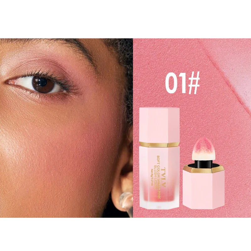 Liquid Blush – Waterproof & Blendable with Sponge Tip