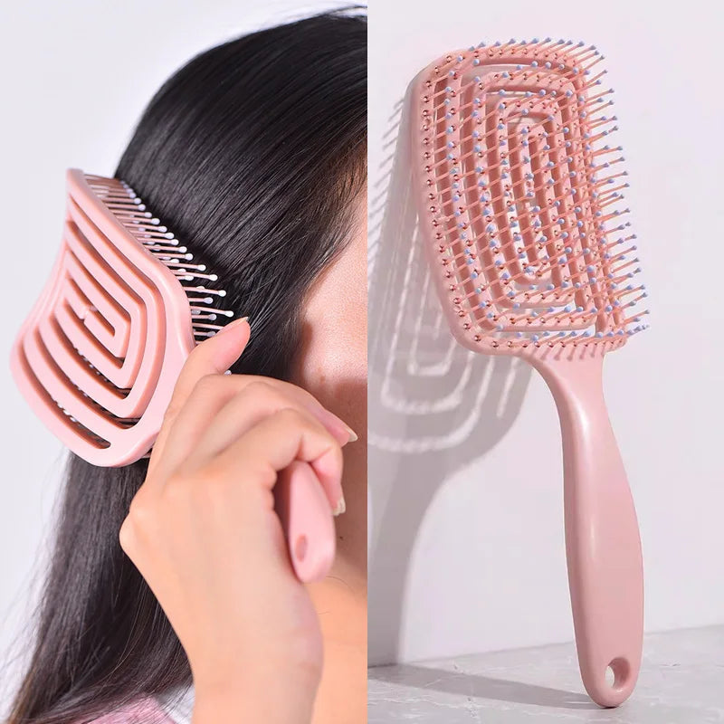 Detangling Scalp Massage Brush – Fast-Dry Styling Tool