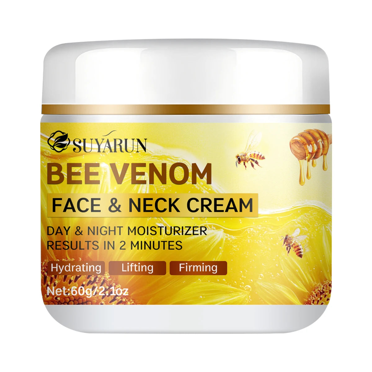 Bee Venom Collagen Face Cream – Firming & Anti-Aging Moisturizer (24H Hydration)
