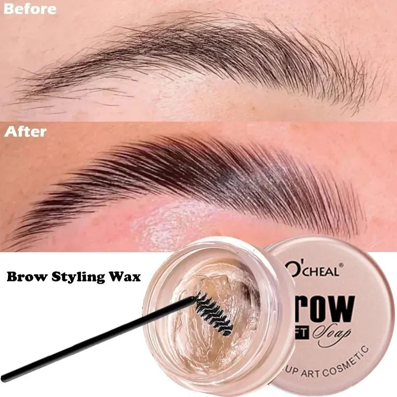 3D Brow Styling Wax – Waterproof & Long-Lasting with Brush