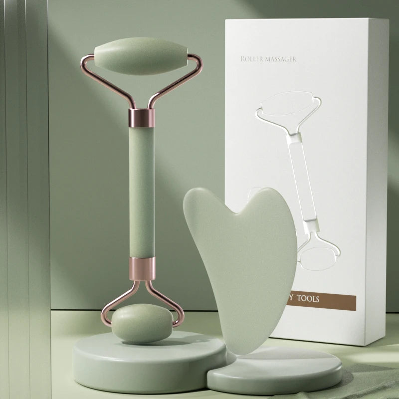 Facial Massage Roller & Scraping Tool – Resin Combo