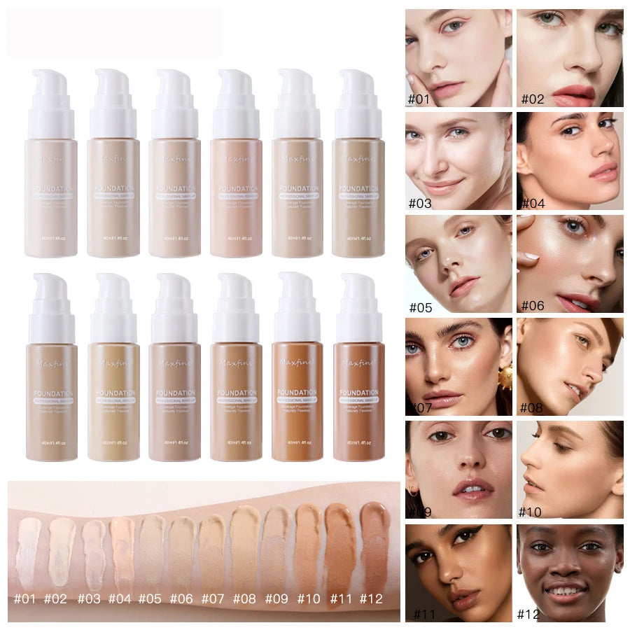 Liquid Foundation + Concealer – Sweatproof & Seamless