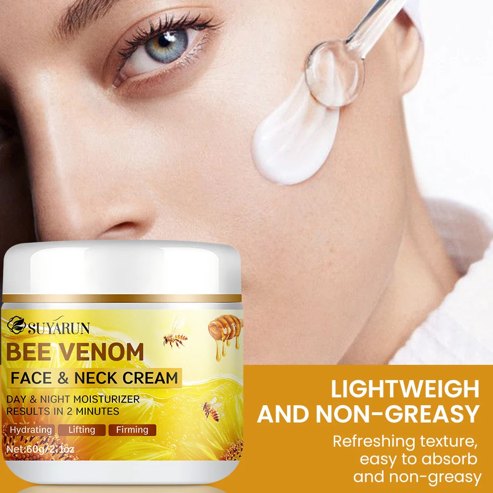 Bee Venom Collagen Face Cream – Firming & Anti-Aging Moisturizer (24H Hydration)
