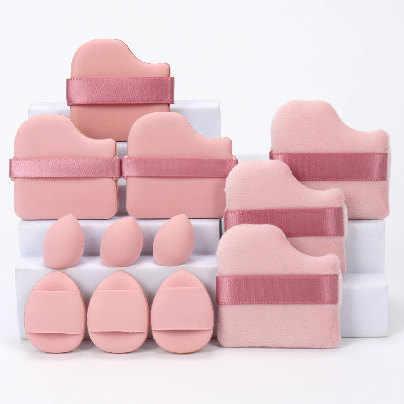 12-Piece All-Purpose Makeup Sponge Set – Blending, Baking & Touch-Ups