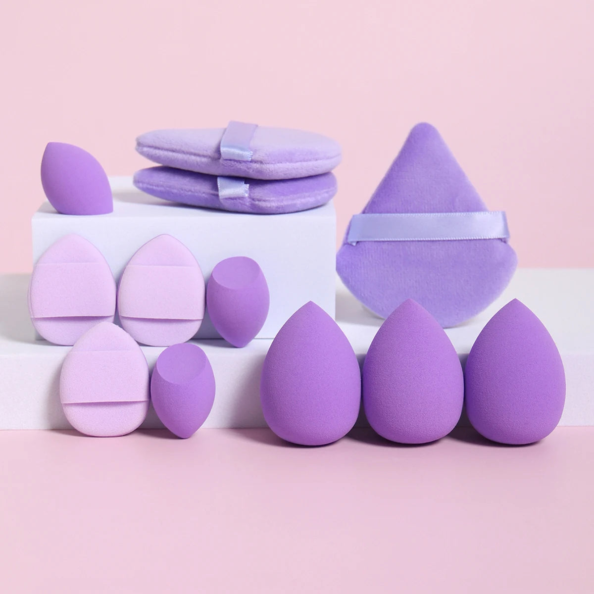 12-Piece All-Purpose Makeup Sponge Set – Blending, Baking & Touch-Ups