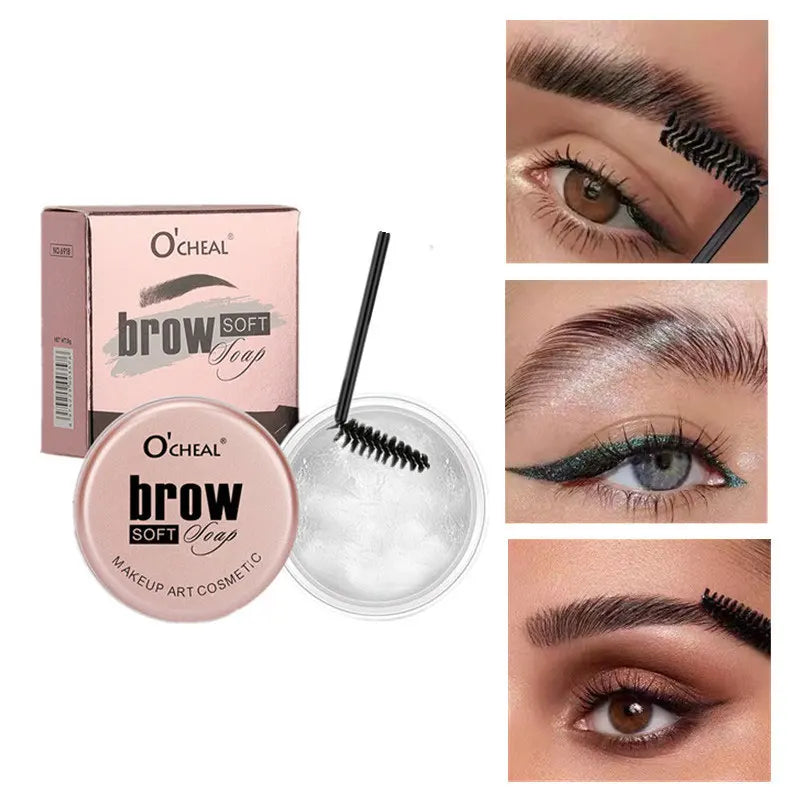 3D Brow Styling Wax – Waterproof & Long-Lasting with Brush
