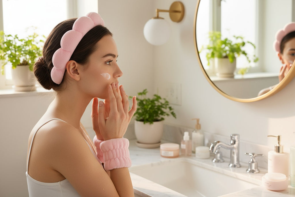 3-Piece Spa Headband & Wristband Set – Microfiber