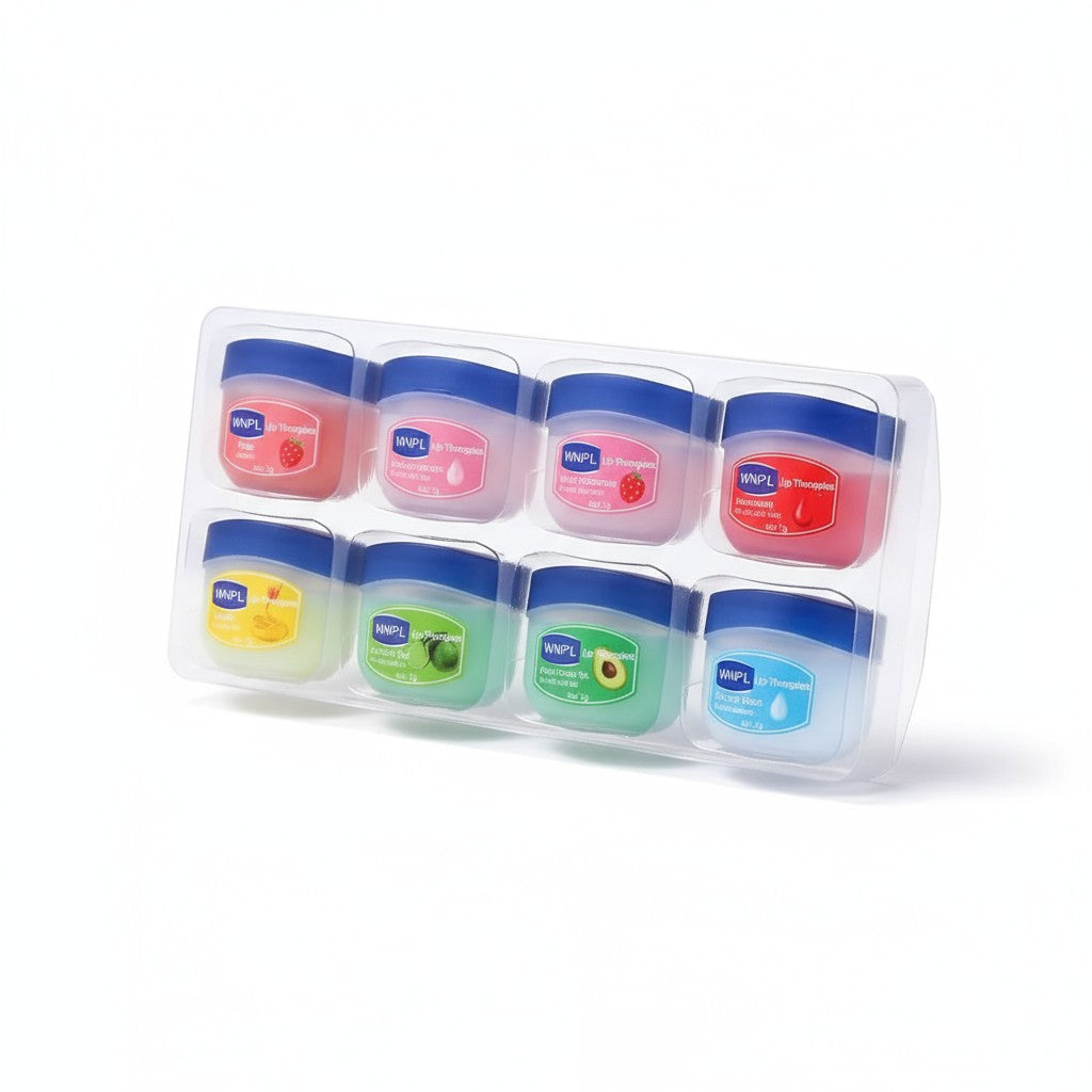 8-Piece Moisturizing Lip Balm Set – Plant-Based Hydration & Repair